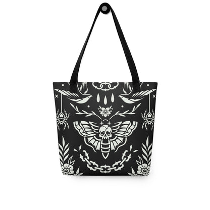 Old School Ink Tote Bag Goth Cloth Co.