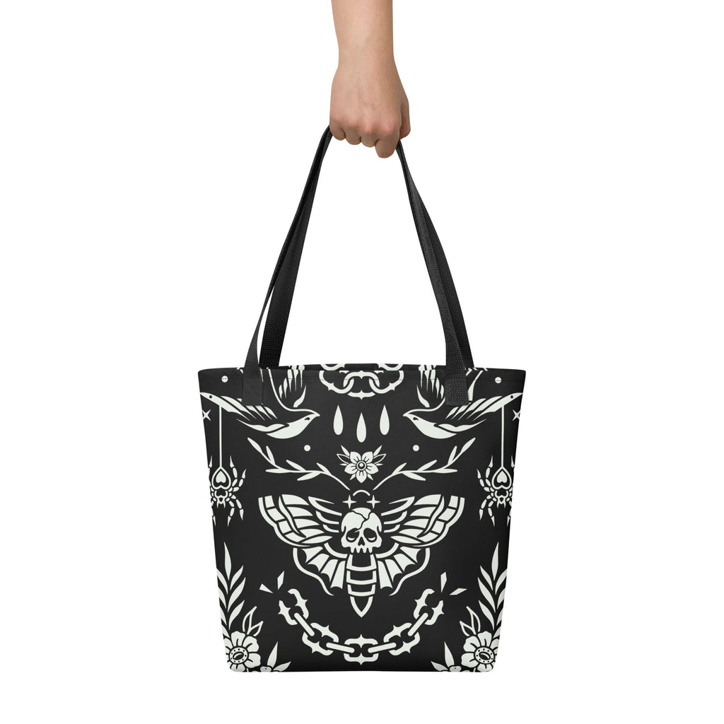 Old School Ink Tote Bag Goth Cloth Co.