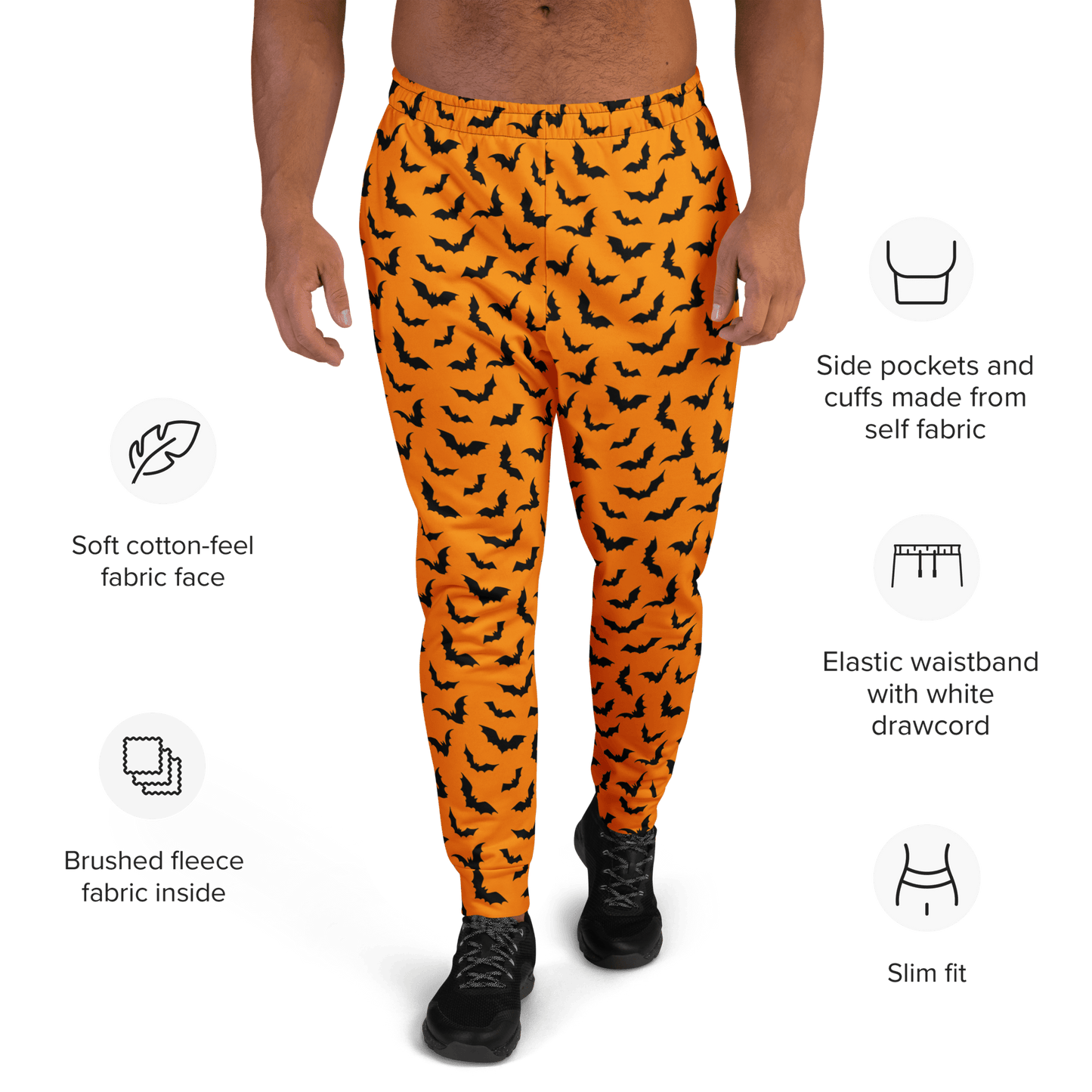 Orange Eclipse Unisex Joggers Goth Cloth Co.