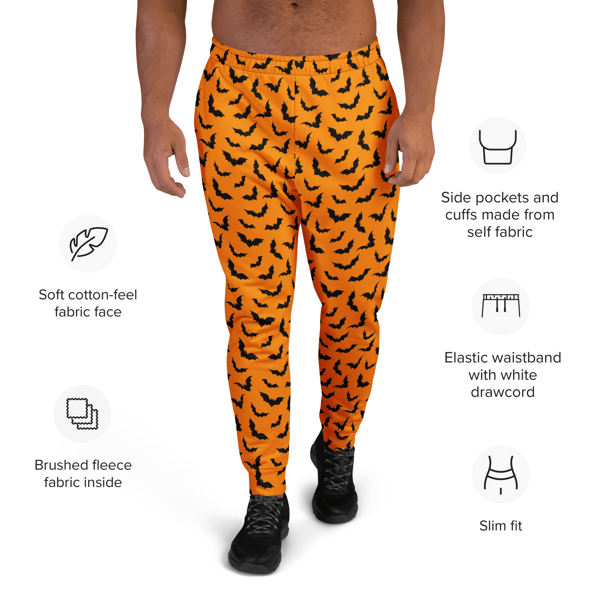Orange Eclipse Unisex Joggers Goth Cloth Co.