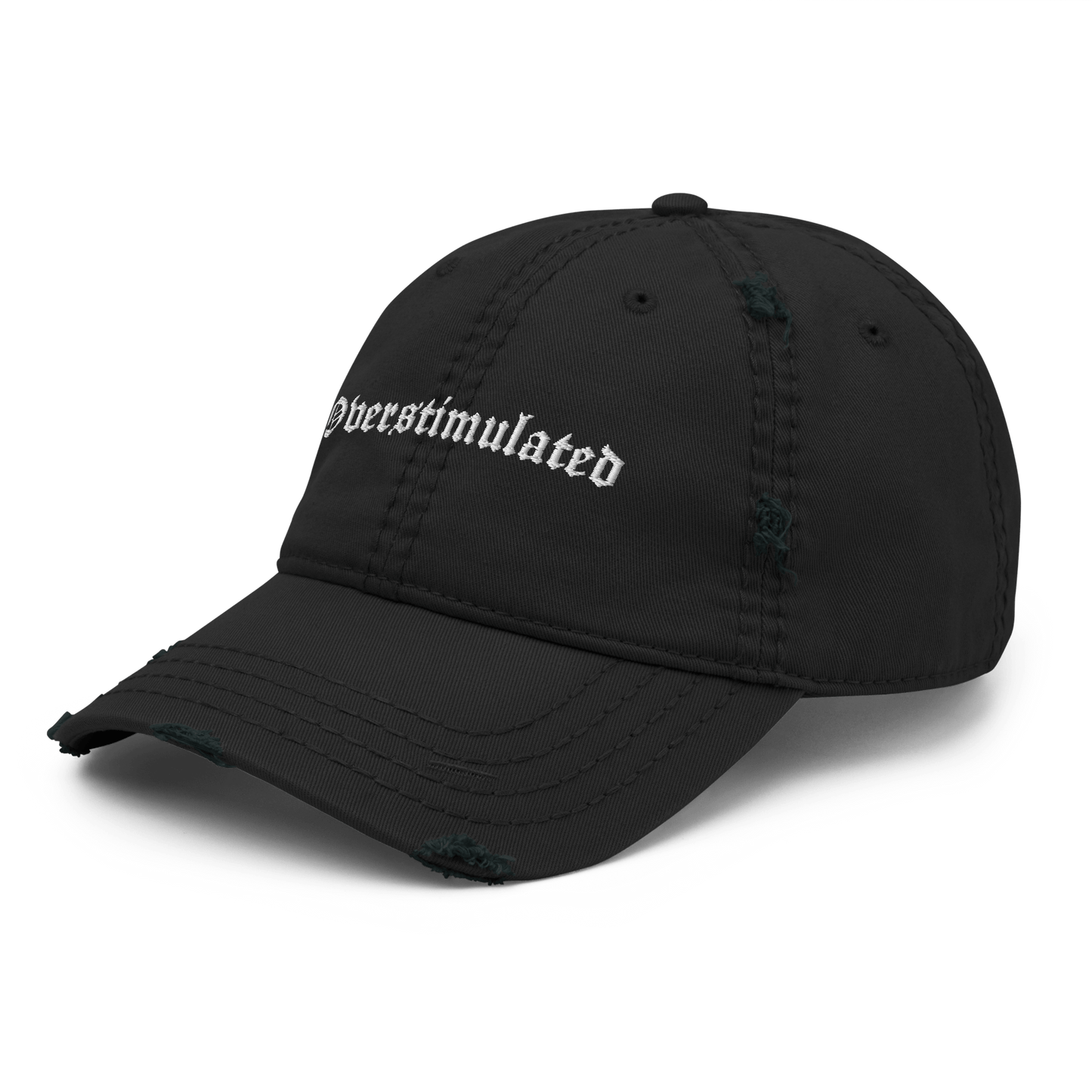 Overstimulated Distressed Dad Hat Goth Cloth Co.
