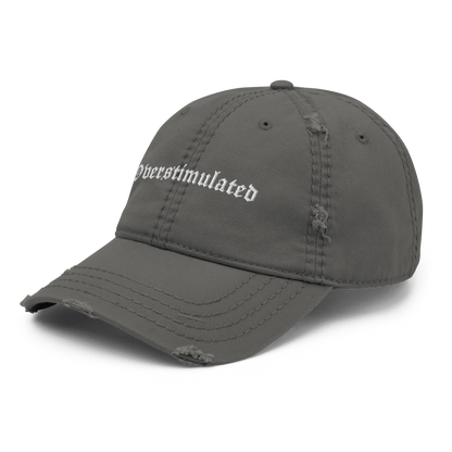 Overstimulated Distressed Dad Hat Goth Cloth Co.