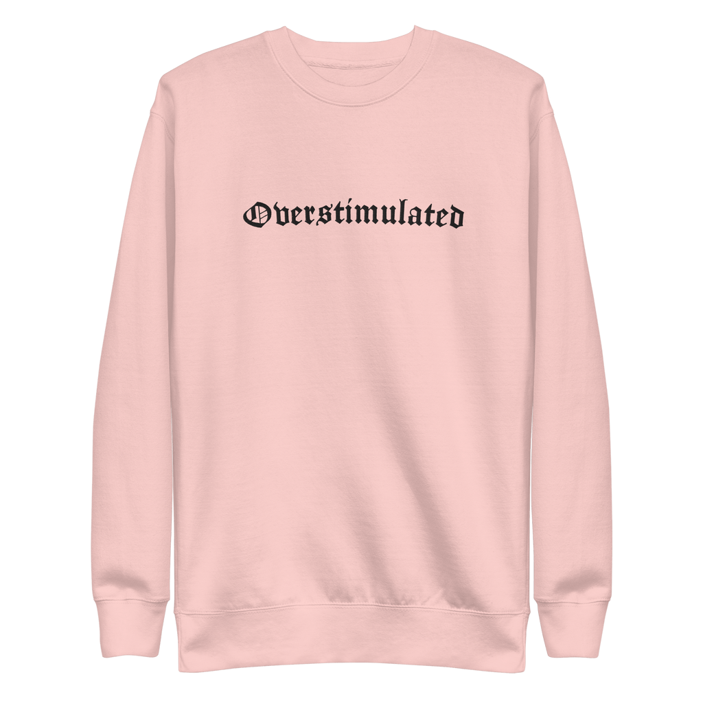 Overstimulated Embroidered Sweatshirt Goth Cloth Co.