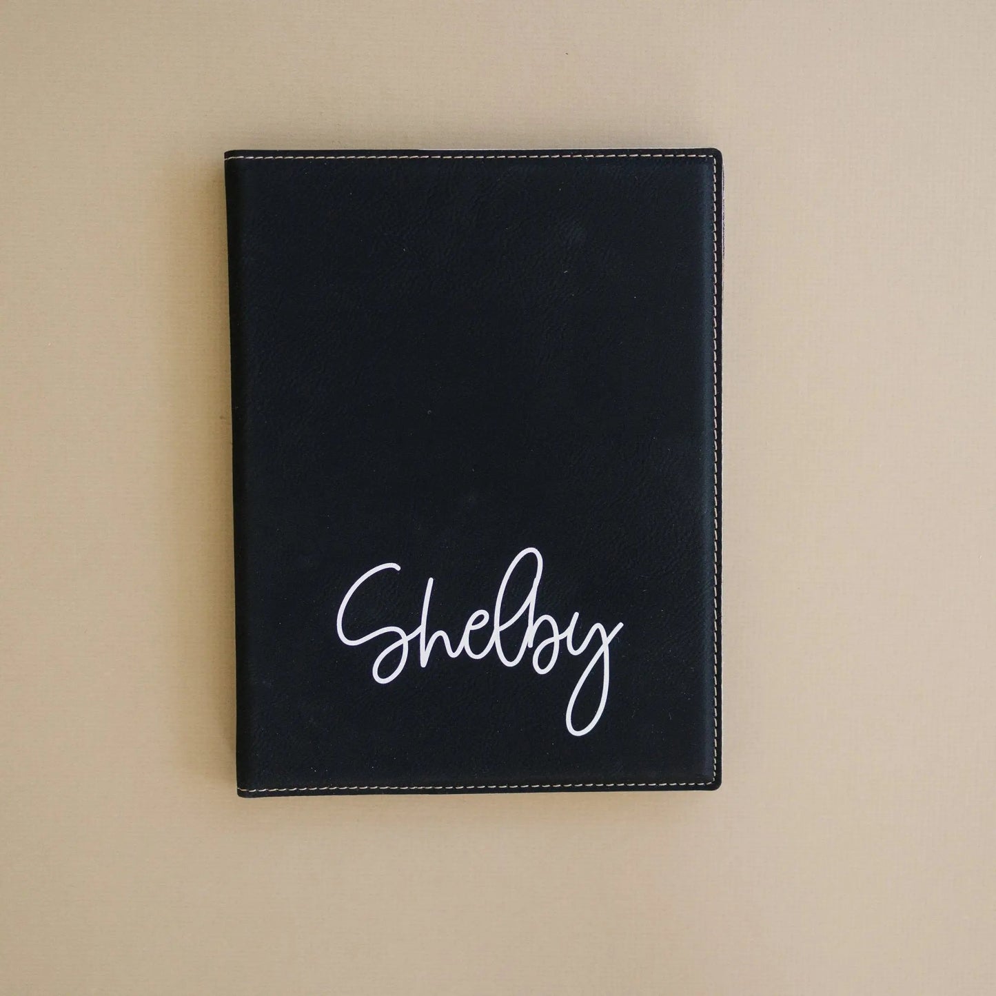 Personalized Notepad, Teacher Gift, Personalized Paper Holder, Portfolio Note Pad Holder Joyful Moose