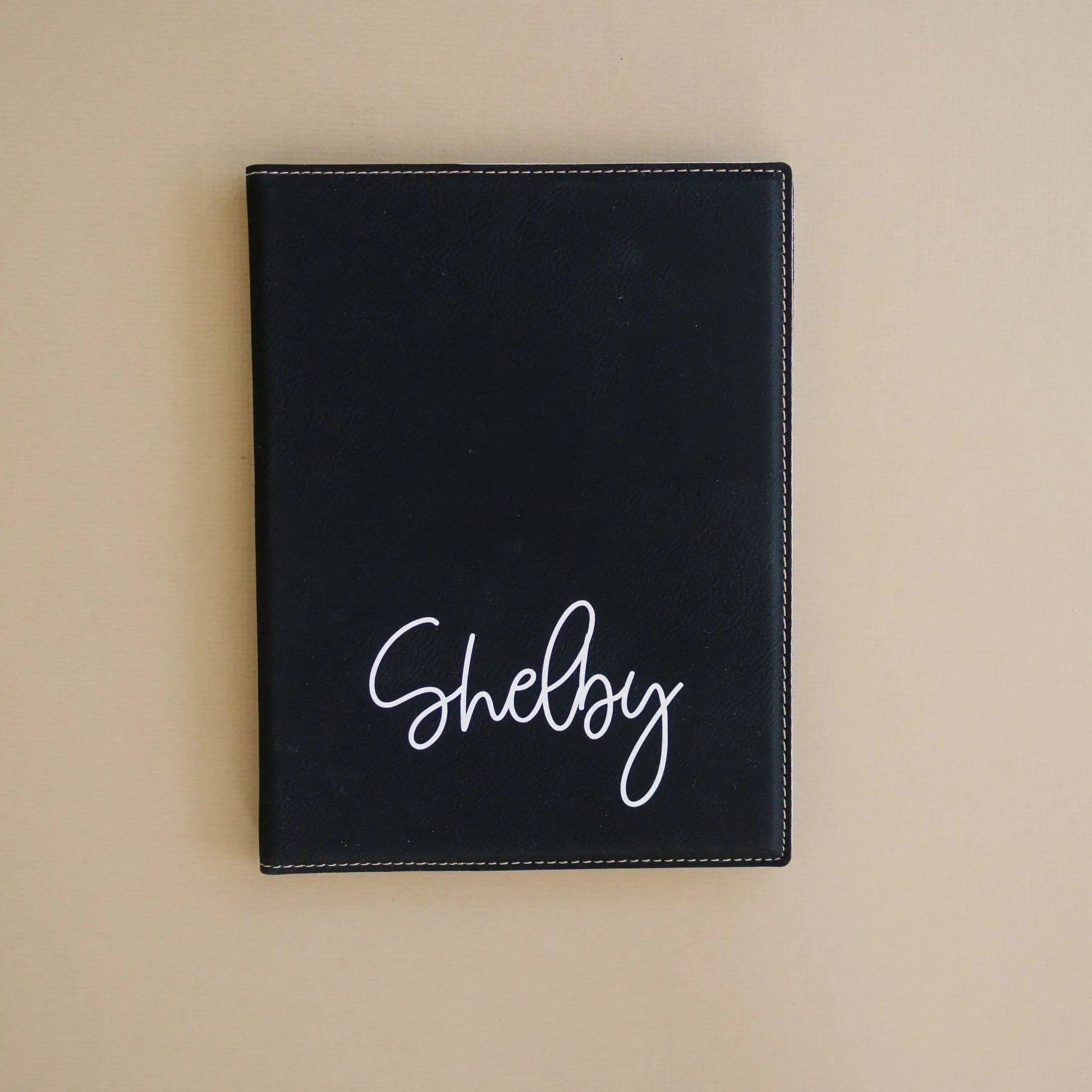 Personalized Notepad, Teacher Gift, Personalized Paper Holder, Portfolio Note Pad Holder Joyful Moose