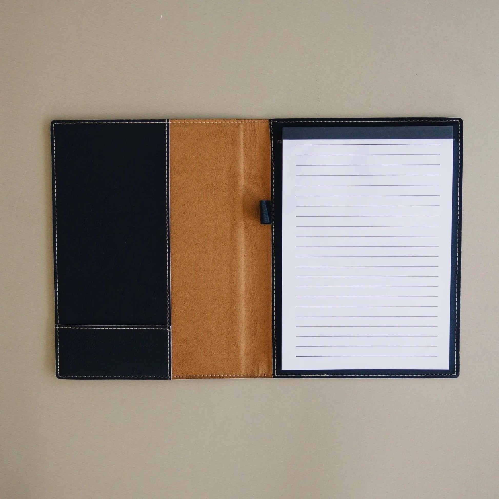 Personalized Notepad, Teacher Gift, Personalized Paper Holder, Portfolio Note Pad Holder Joyful Moose
