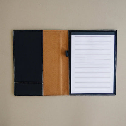 Personalized Notepad, Teacher Gift, Personalized Paper Holder, Portfolio Note Pad Holder Joyful Moose