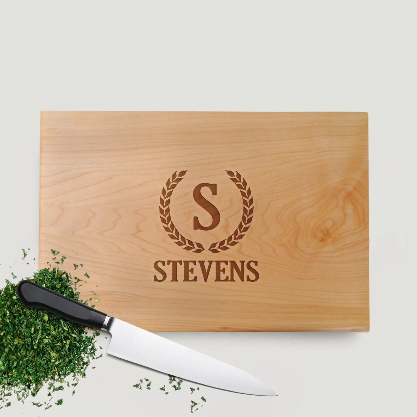 Personalized Wood Cutting Board - Custom Anniversary Gift for Wife Joyful Moose