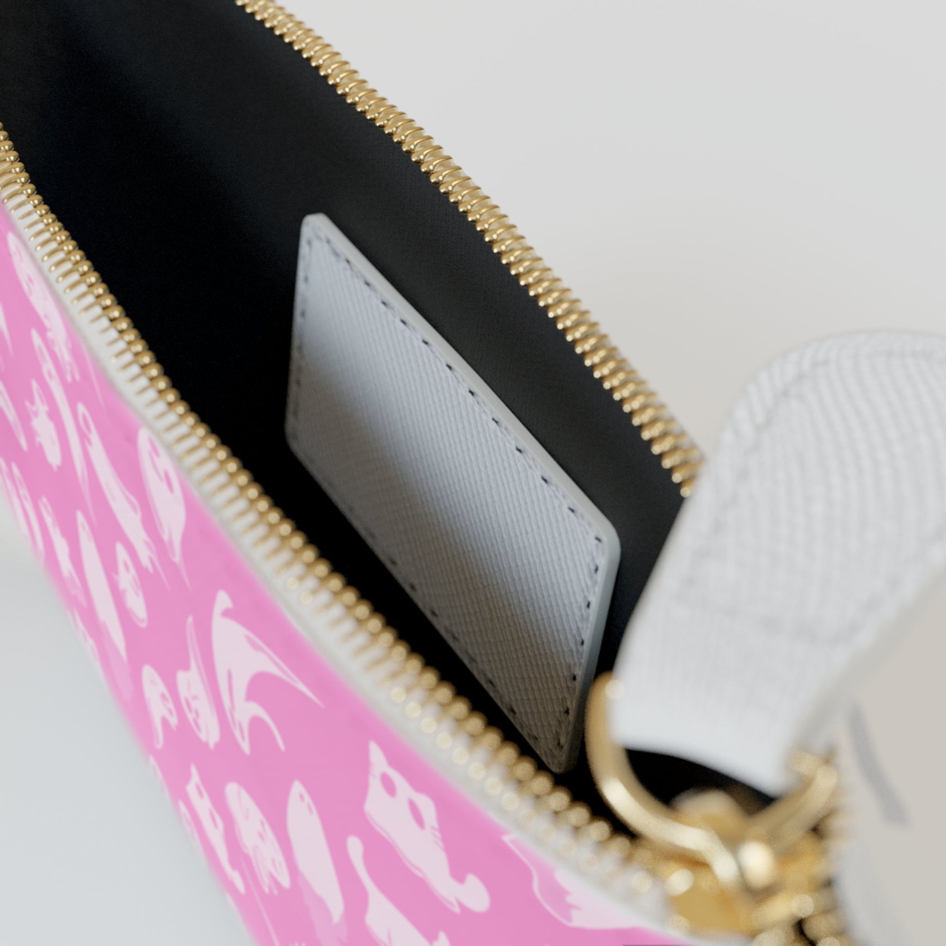 Pretty in Pink Ghost Mini Clutch Bag Goth Cloth Co.