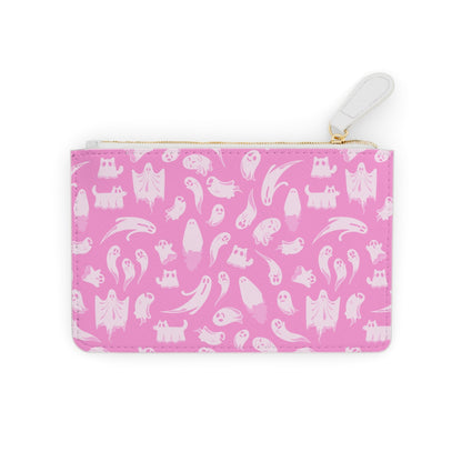 Pretty in Pink Ghost Mini Clutch Bag Goth Cloth Co.