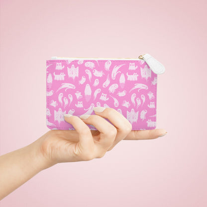 Pretty in Pink Ghost Mini Clutch Bag Goth Cloth Co.