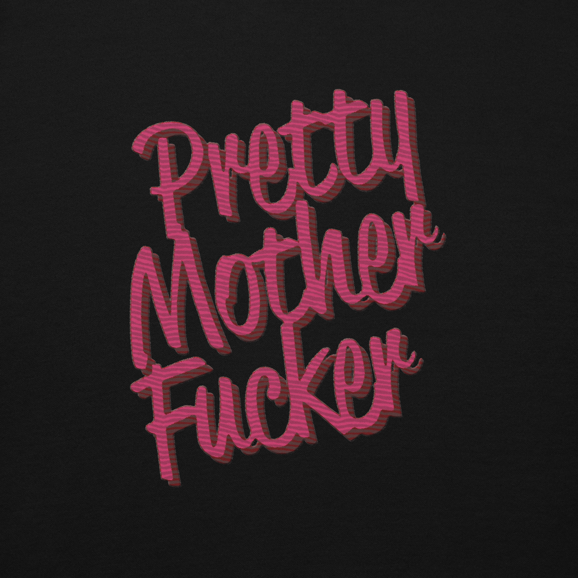 Pretty Mother Fucker Embroidered Hoodie Goth Cloth Co.