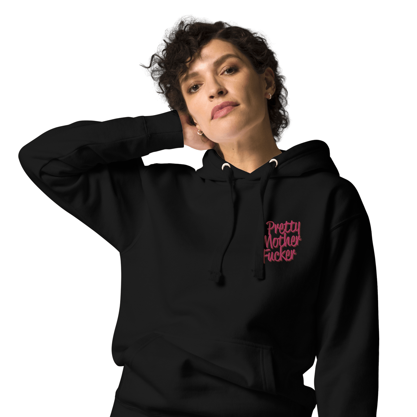 Pretty Mother Fucker Embroidered Hoodie Goth Cloth Co.