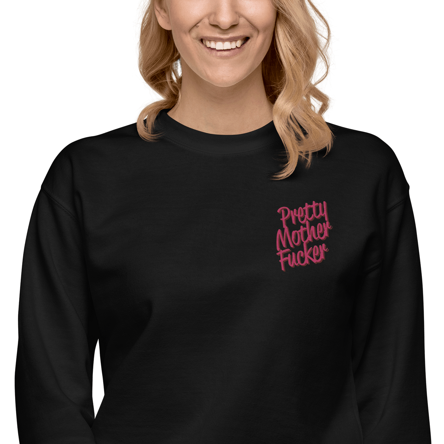 Pretty Mother Fucker Embroidered Unisex Sweatshirt Goth Cloth Co.