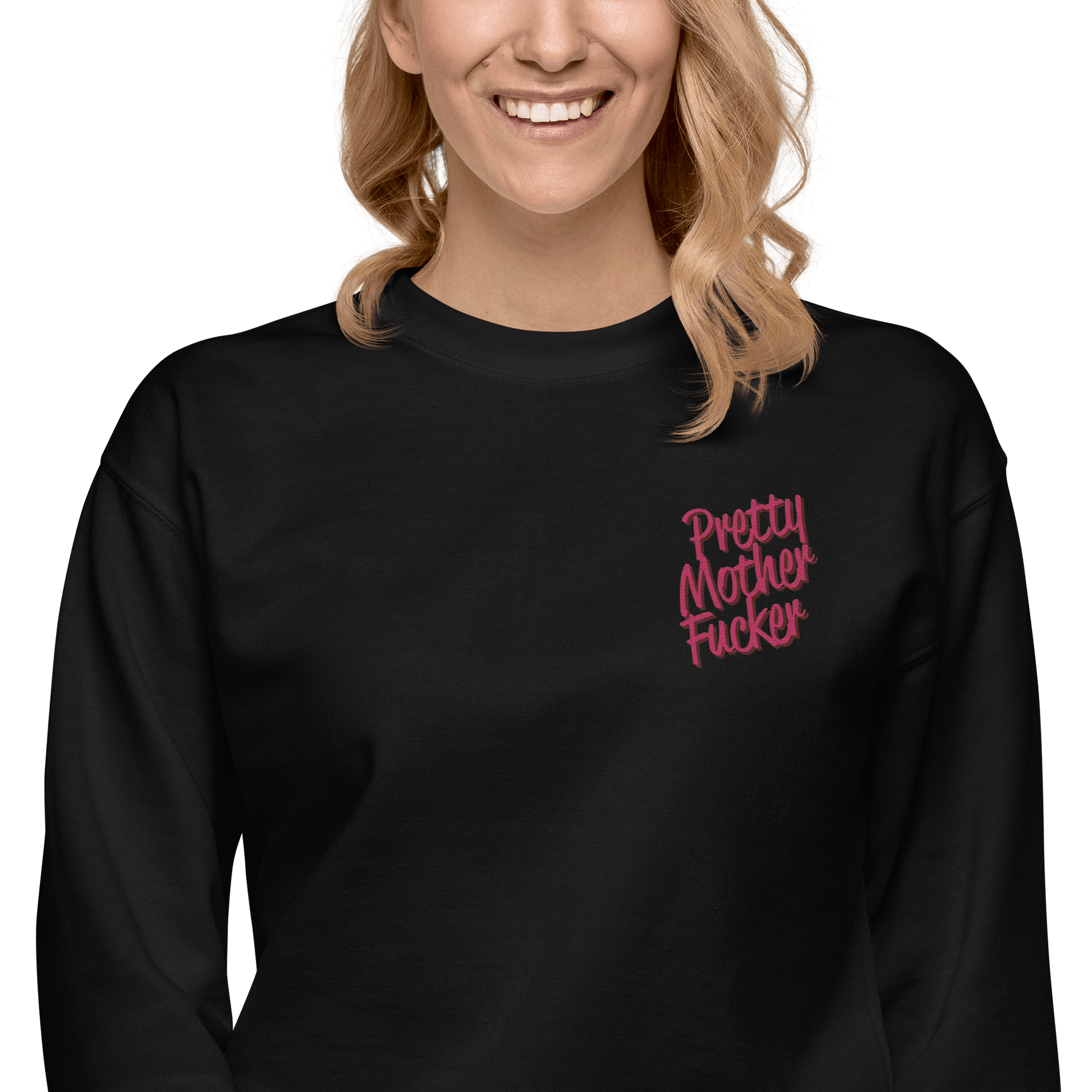 Pretty Mother Fucker Embroidered Unisex Sweatshirt Goth Cloth Co.