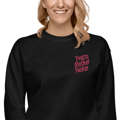 Pretty Mother Fucker Embroidered Unisex Sweatshirt Goth Cloth Co.