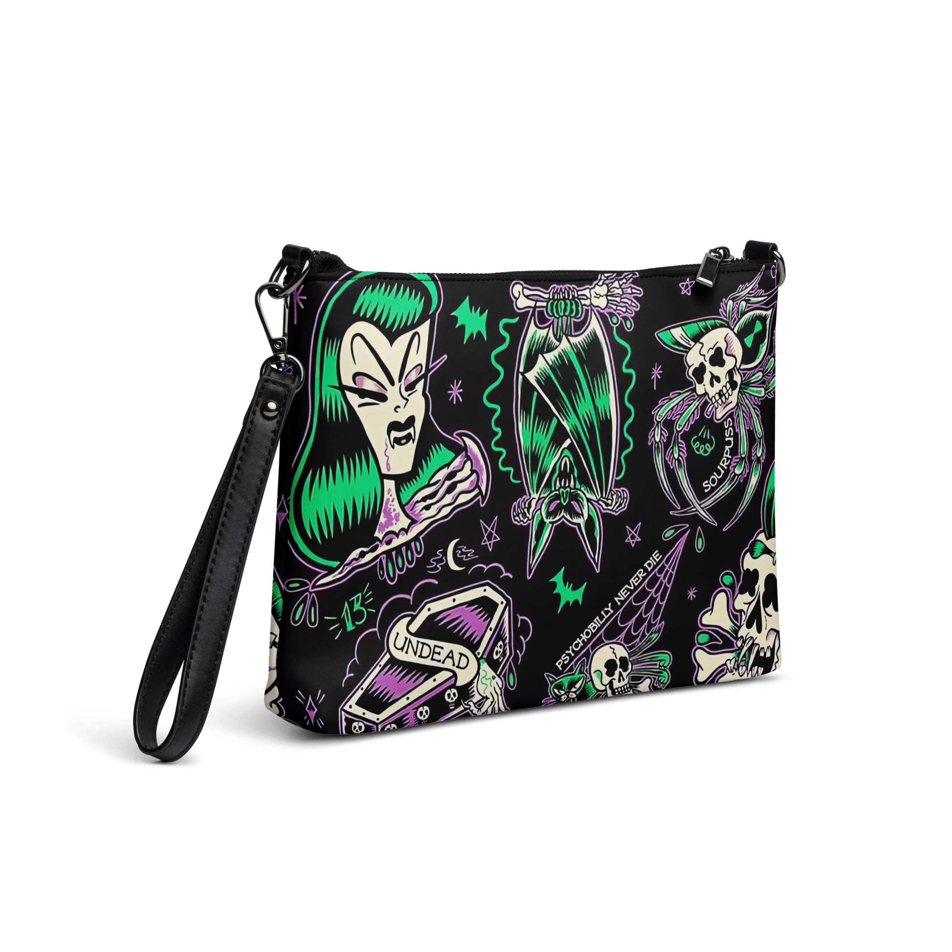 Psychobilly Blast Crossbody Bag Goth Cloth Co.