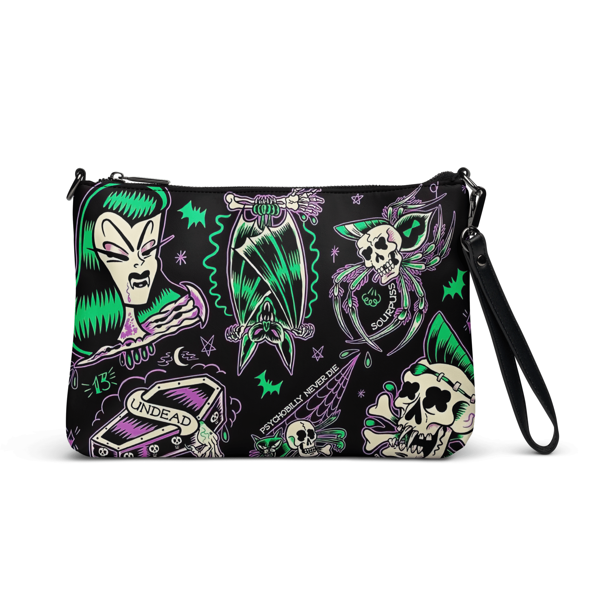 Psychobilly Blast Crossbody Bag Goth Cloth Co.