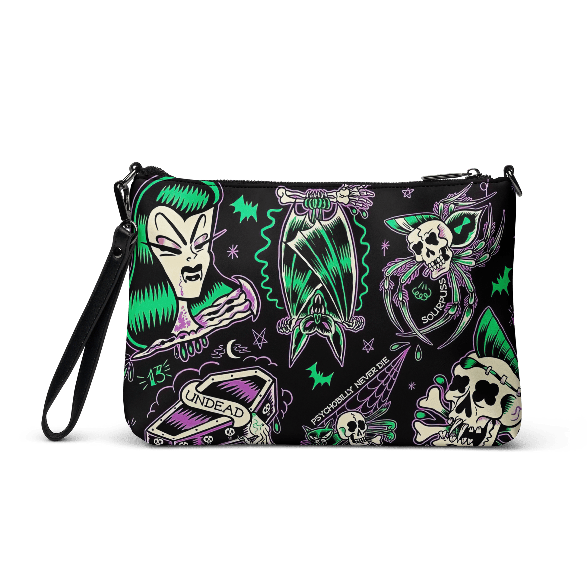 Psychobilly Blast Crossbody Bag Goth Cloth Co.