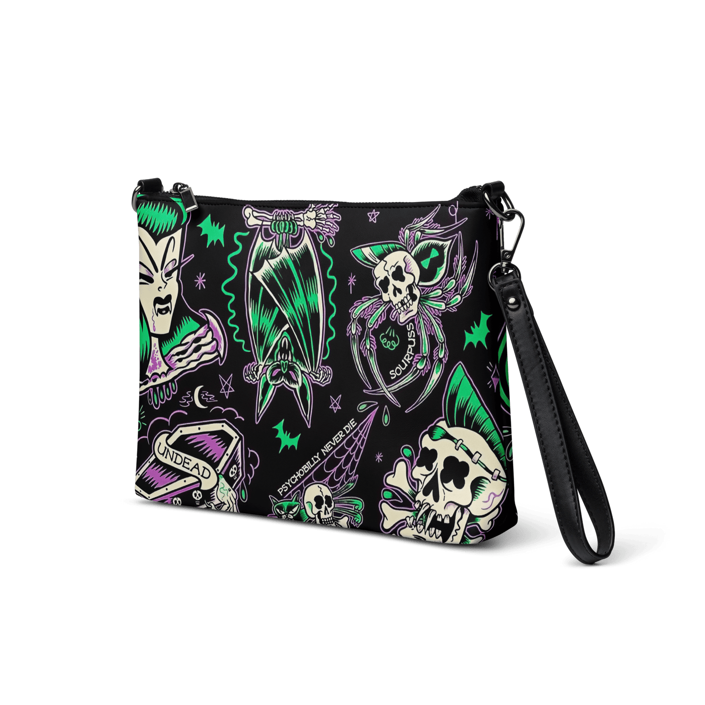 Psychobilly Blast Crossbody Bag Goth Cloth Co.