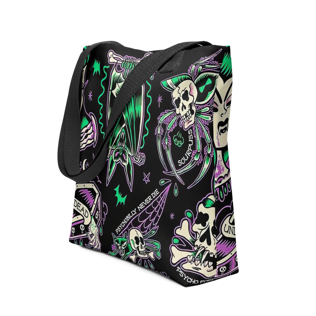 Psychobilly Blast Tote Bag Goth Cloth Co.
