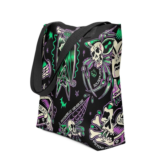 Psychobilly Blast Tote Bag Goth Cloth Co.