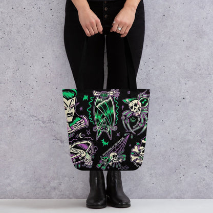 Psychobilly Blast Tote Bag Goth Cloth Co.