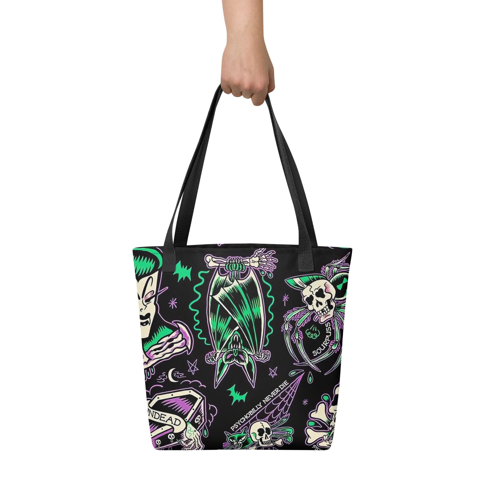 Psychobilly Blast Tote Bag Goth Cloth Co.