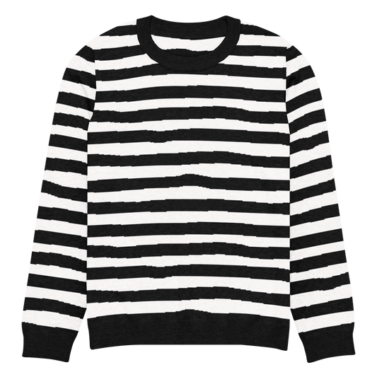 Pugsley Print Knit Crewneck Sweater Goth Cloth Co.