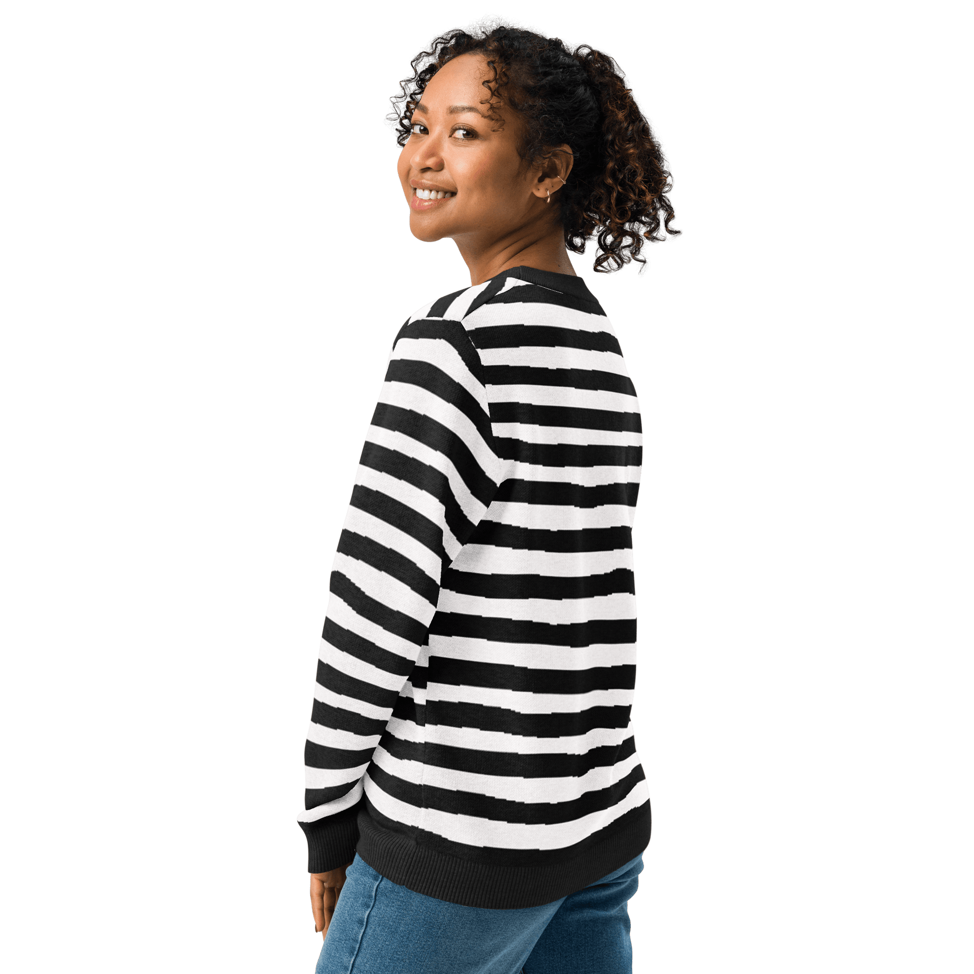 Pugsley Print Knit Crewneck Sweater Goth Cloth Co.