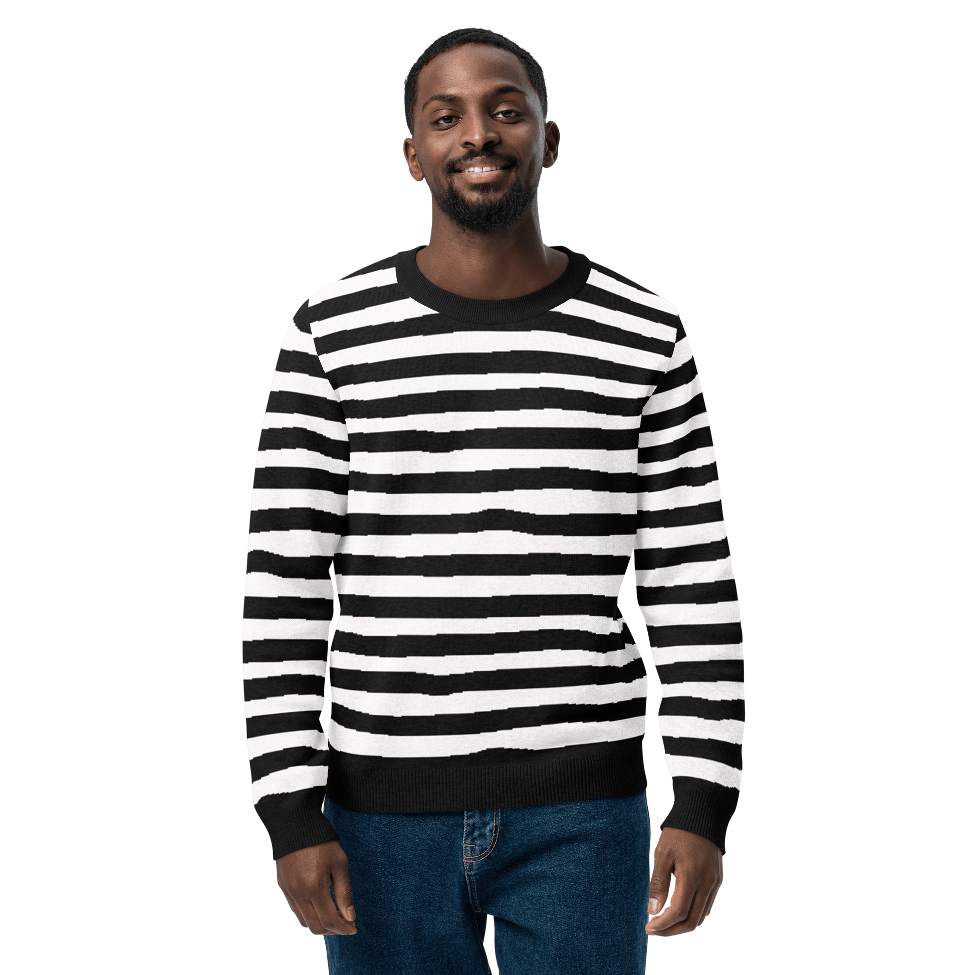 Pugsley Print Knit Crewneck Sweater Goth Cloth Co.