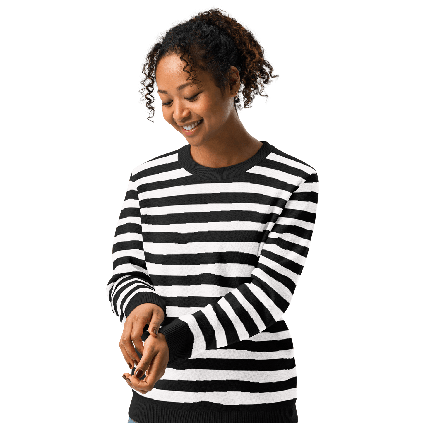 Pugsley Print Knit Crewneck Sweater Goth Cloth Co.