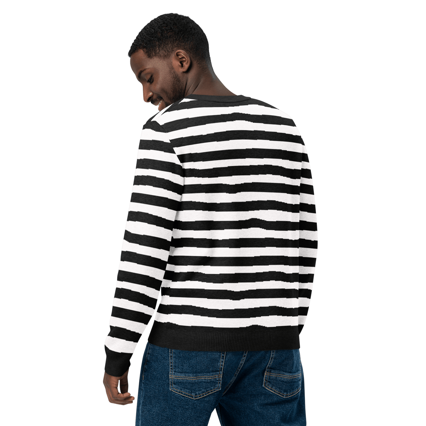 Pugsley Print Knit Crewneck Sweater Goth Cloth Co.