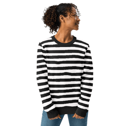 Pugsley Print Knit Crewneck Sweater Goth Cloth Co.