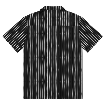 Pumpkin King Pinstripes Button-Up Shirt Goth Cloth Co.