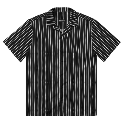 Pumpkin King Pinstripes Button-Up Shirt Goth Cloth Co.