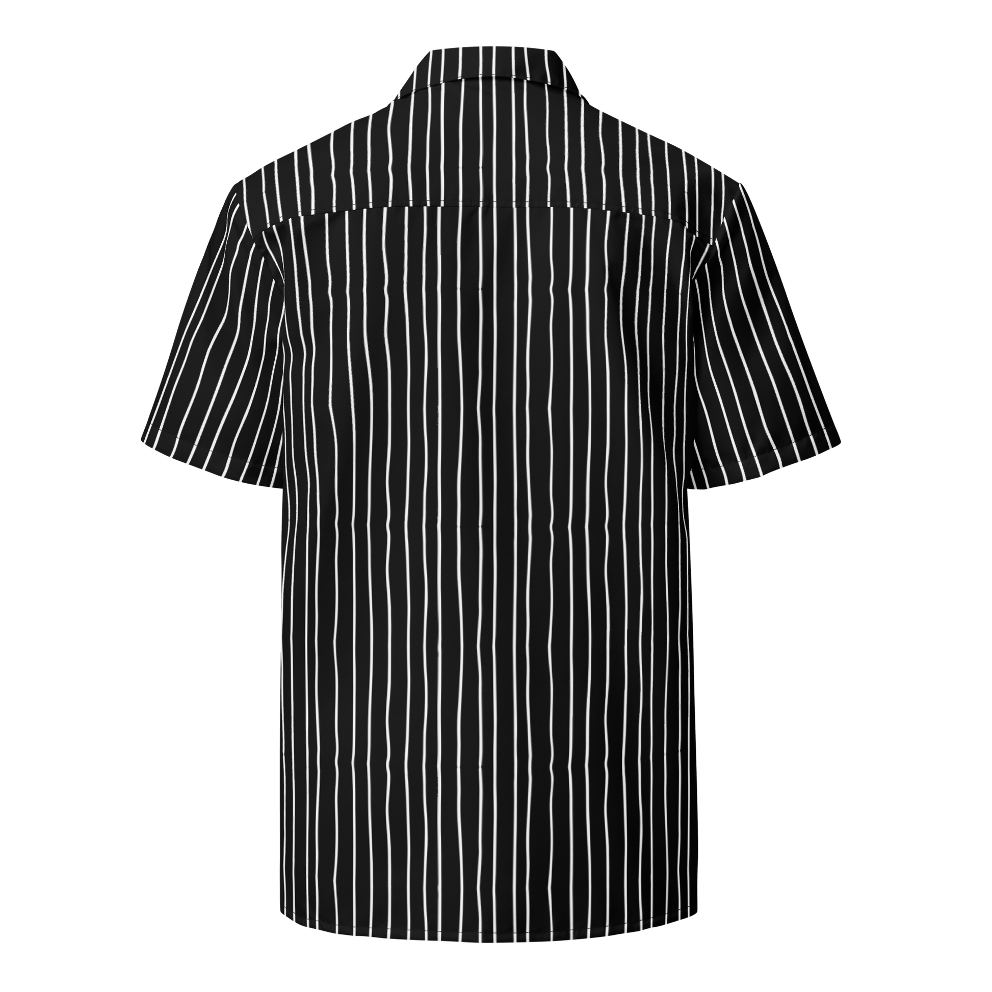 Pumpkin King Pinstripes Button-Up Shirt Goth Cloth Co.