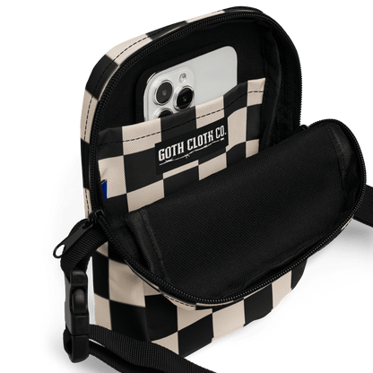 Retro Revival Checkerboard Crossbody Bag Goth Cloth Co.