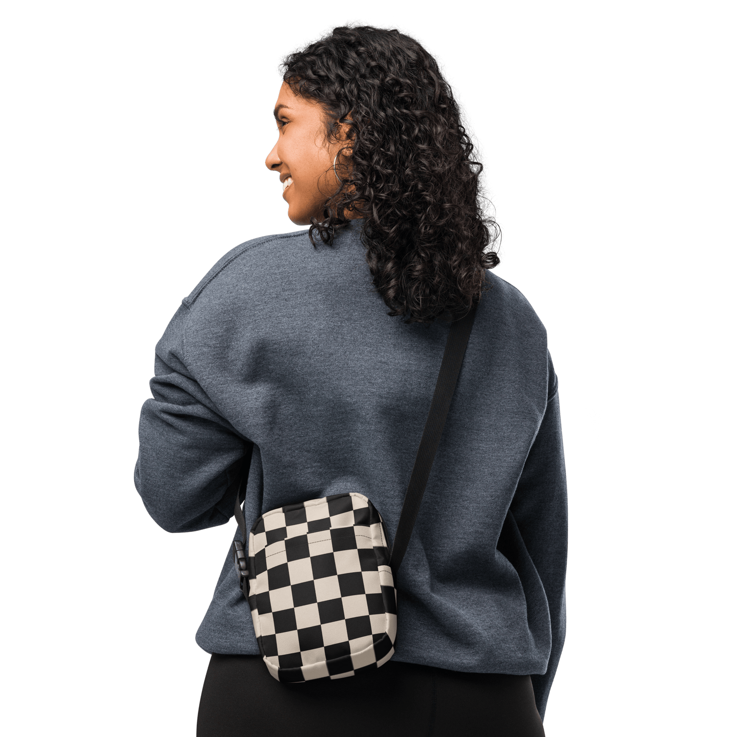 Retro Revival Checkerboard Crossbody Bag Goth Cloth Co.