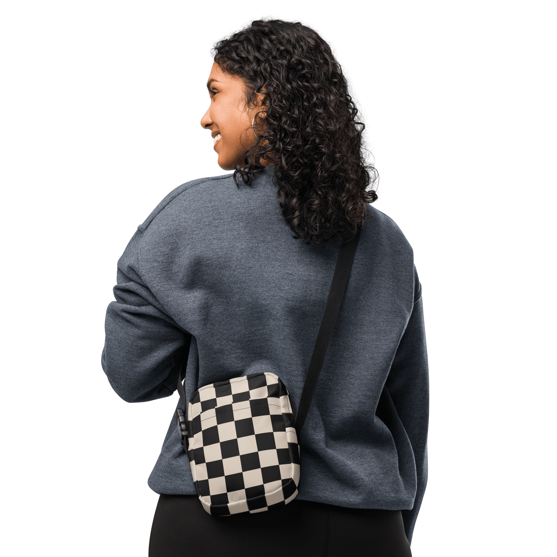 Retro Revival Checkerboard Crossbody Bag Goth Cloth Co.