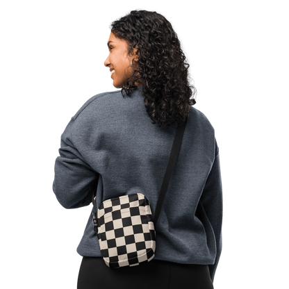 Retro Revival Checkerboard Crossbody Bag Goth Cloth Co.