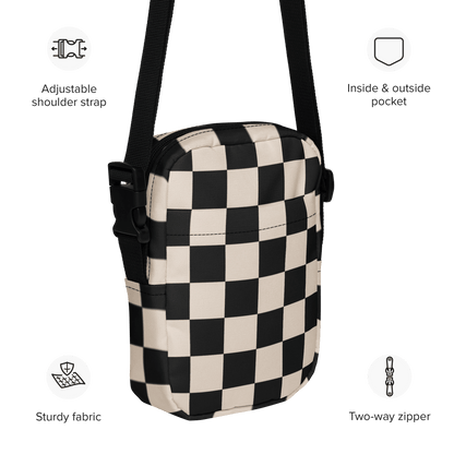 Retro Revival Checkerboard Crossbody Bag Goth Cloth Co.