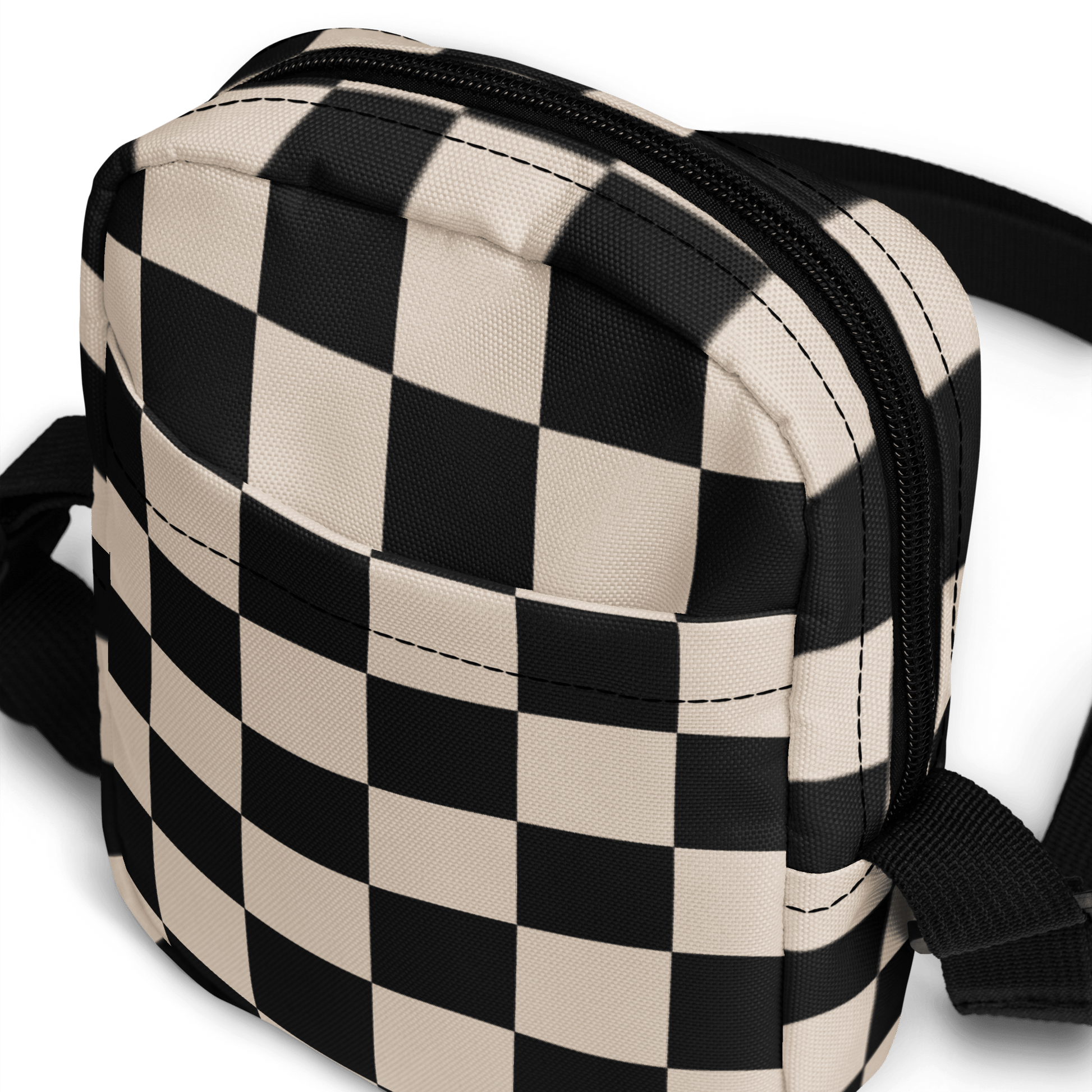 Retro Revival Checkerboard Crossbody Bag Goth Cloth Co.