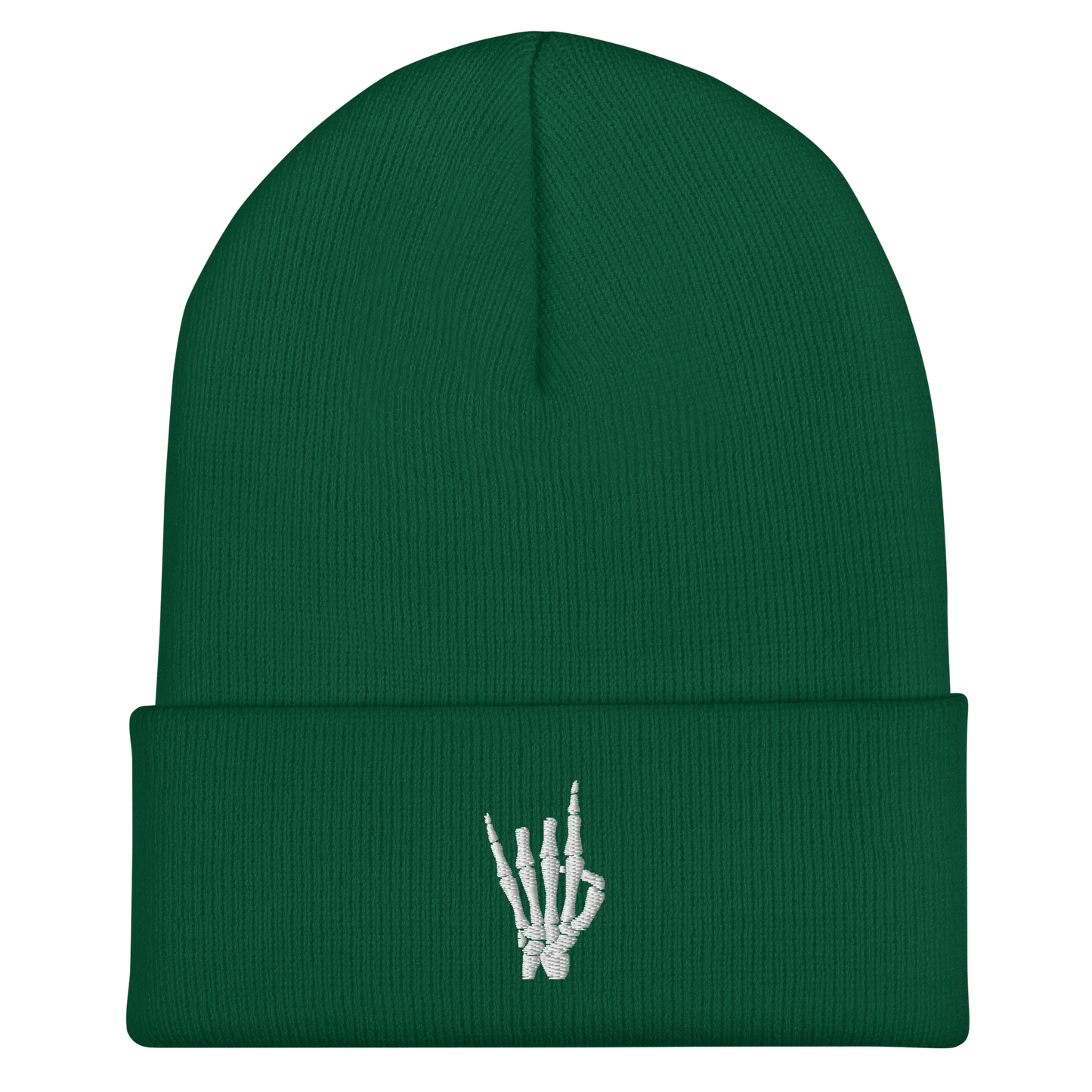 Rock On Skeleton Cuffed Beanie Goth Cloth Co.