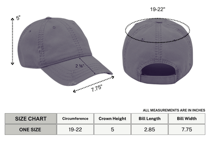 Rock On Skeleton Distressed Dad Hat Goth Cloth Co.