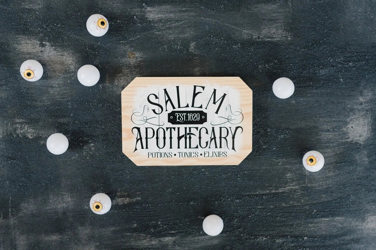 Salem Apothecary Sign Halloween Decor, wood block home decor, Fall decor wood sign Joyful Moose