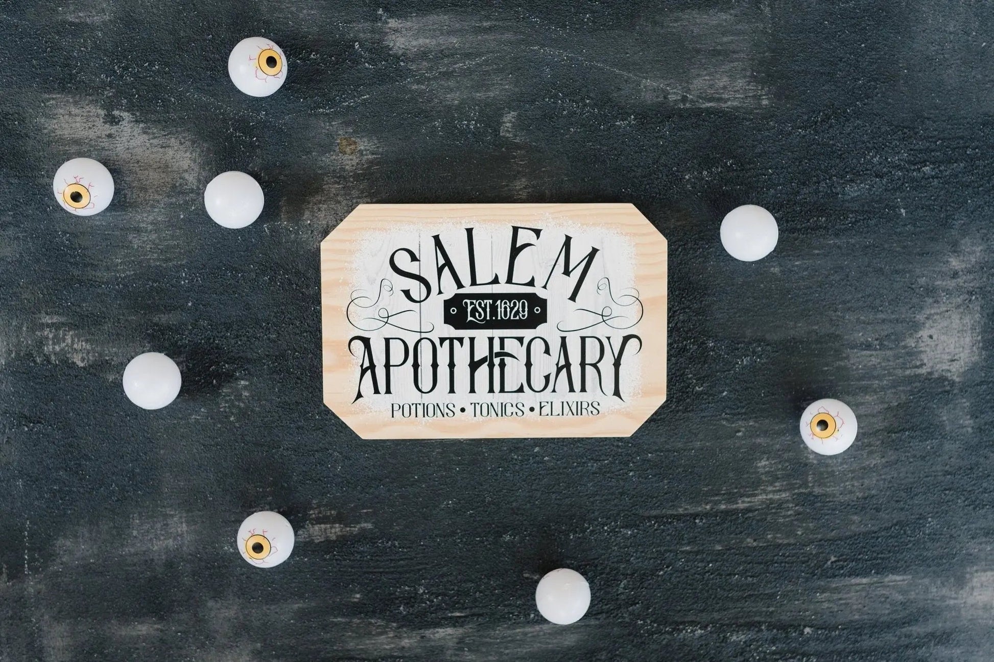 Salem Apothecary Sign Halloween Decor, wood block home decor, Fall decor wood sign Joyful Moose