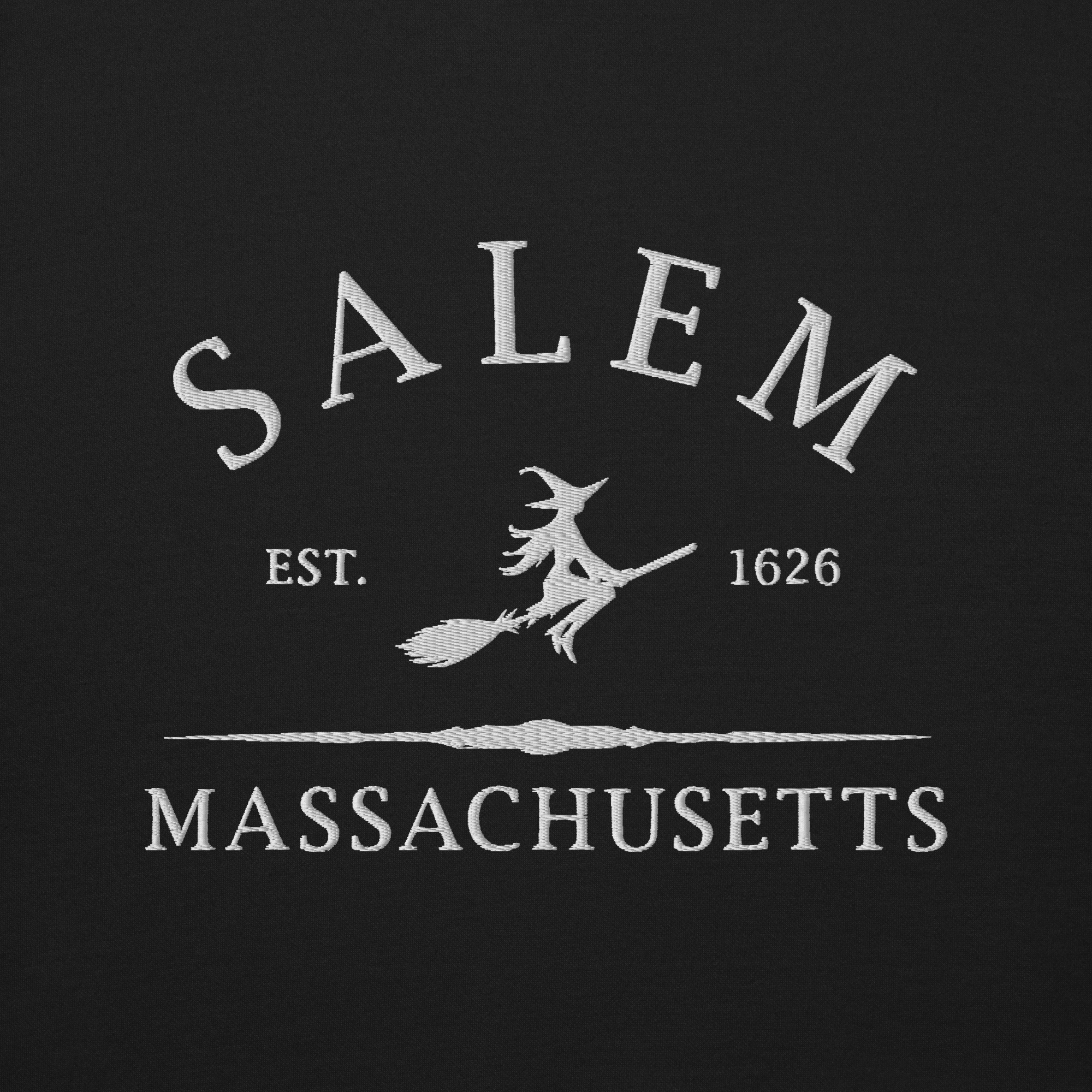 Salem Massachusetts Embroidered Sweatshirt Goth Cloth Co.