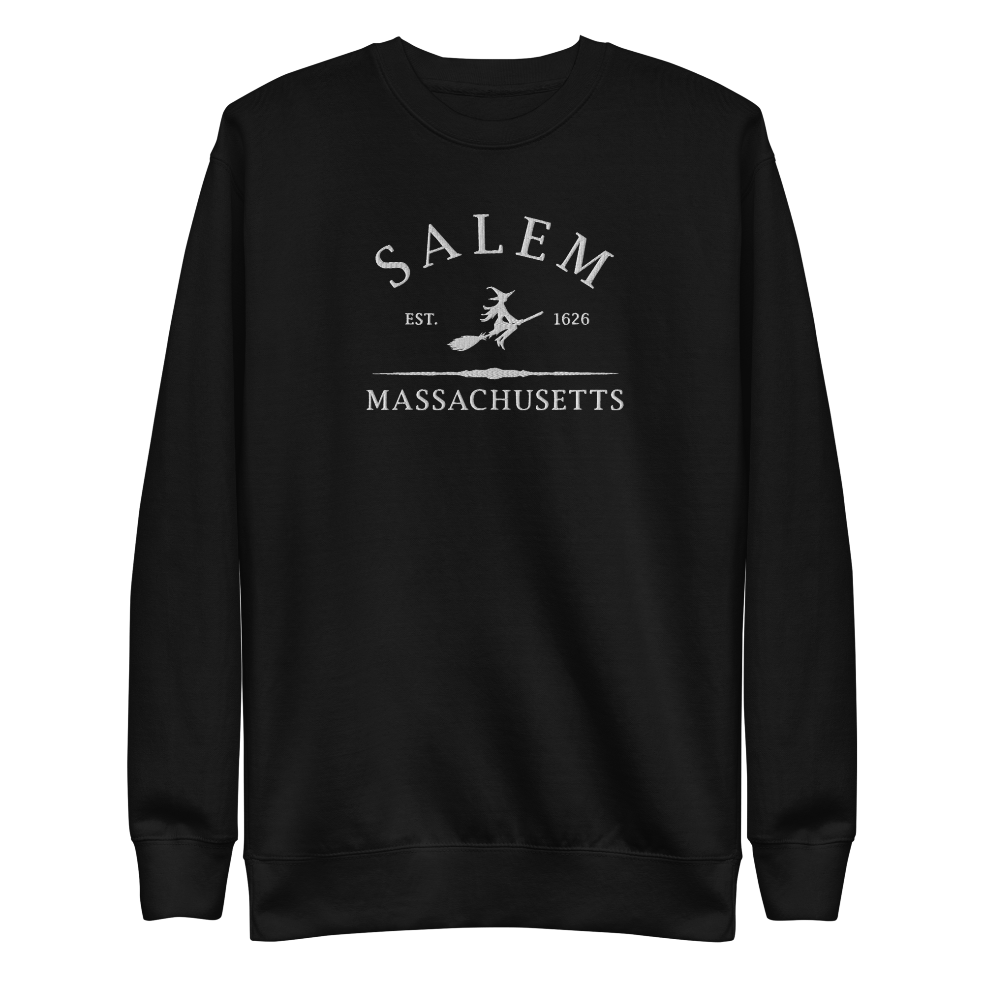 Salem Massachusetts Embroidered Sweatshirt Goth Cloth Co.
