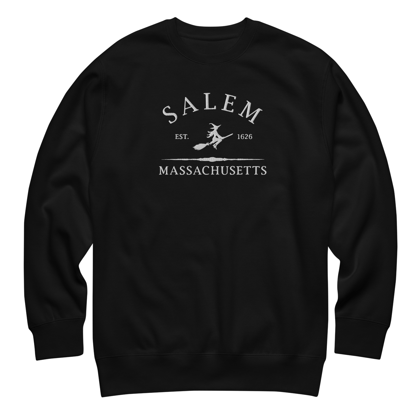Salem Massachusetts Embroidered Sweatshirt Goth Cloth Co.